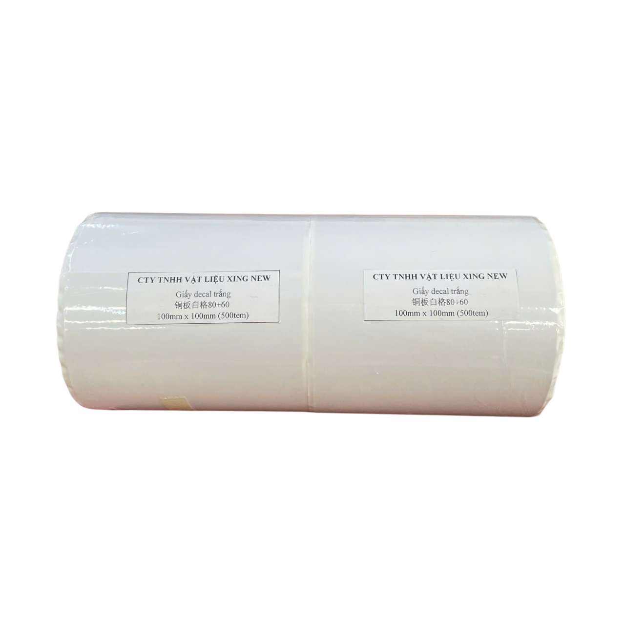 GIẤY DECAL TRẮNG PVC 100MM X 100MM